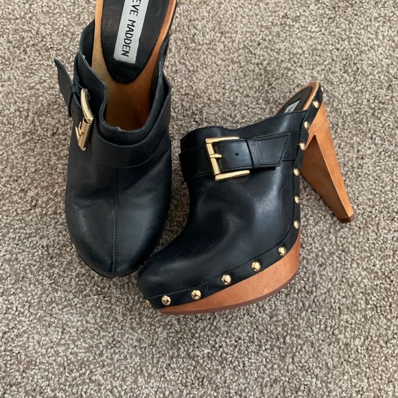 Steve Madden 3 inch wood clogs - Picture 2 of 5